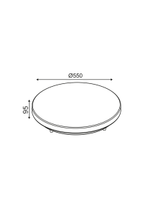 ЛЕД ОСВЕТЛЕНИЕ ЗА СТЕНА 60W  КОСМ АКРИЛНО 4000K 4200LM 230V  ARTEMIS