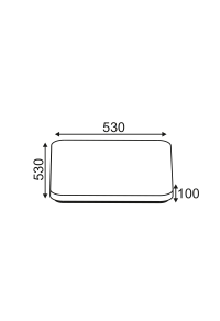 ЛЕД ПЛАФОН 60W БЯЛО АКРИЛНО 4000K 4200LM 230V 5 IPATIA