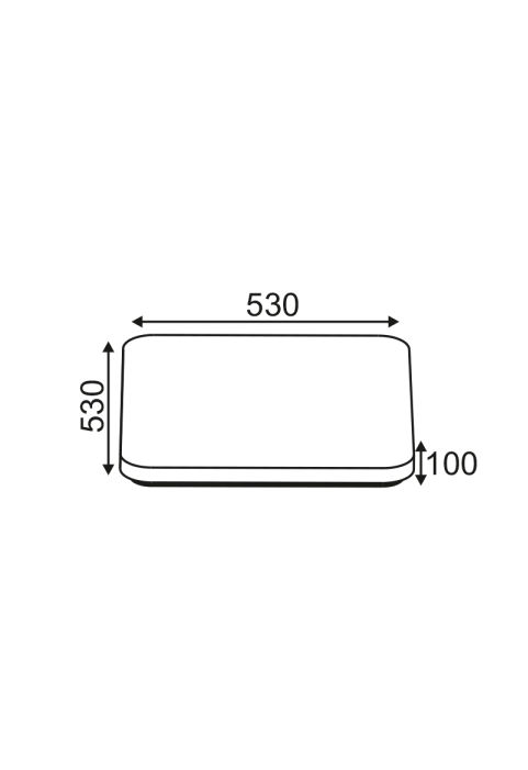 ЛЕД ПЛАФОН 60W БЯЛО АКРИЛНО 4000K 4200LM 230V 5 IPATIA