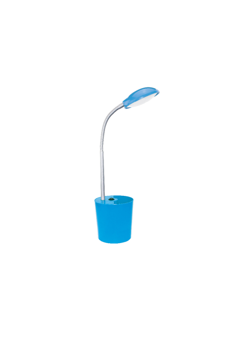 NETTO LED DESK LAMP 5W 4000Κ PENCILCASE BLUE 230V Φ11ΧΗ49CM HULLEN