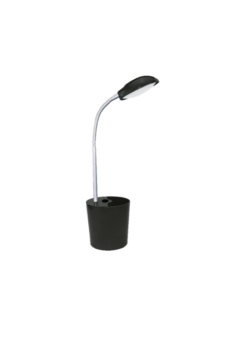 NETTO LED DESK LAMP 5W 4000Κ PENCILCASE BLACK 230V Φ11ΧΗ49CM HULLEN