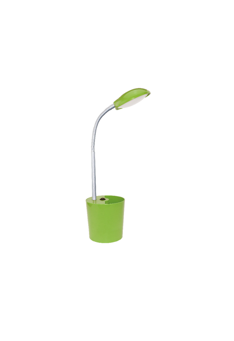 NETTO LED DESK LAMP 5W 4000Κ PENCILCASE GREEN 230V Φ11ΧΗ49CM HULLEN