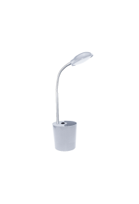 NETTO LED DESK LAMP 5W 4000Κ PENCILCASE GREY 230V Φ11ΧΗ49CM HULLEN