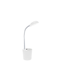 NETTO LED DESK LAMP 5W 4000Κ PENCILCASE WHITE 230V Φ11ΧΗ49CM HULLEN