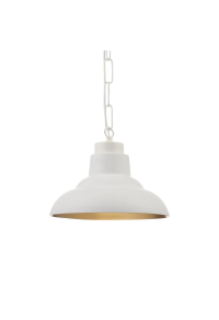NETTO GLASS WHITE MAT OUTSIDE- GOLD ANTIQUE INSIDE Φ25ΧΗ13CM FOR E27 VANCOUVER
