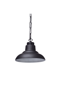 NETTO GLASS BLACK MAT OUTSIDE- SILVER INSIDE Φ40ΧΗ20,5CM FOR E27 VANCOUVER