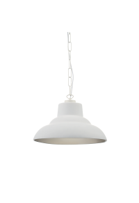 NETTO GLASS WHITE MAT OUTSIDE- SILVER INSIDE Φ40ΧΗ20,5CM FOR E27 VANCOUVER