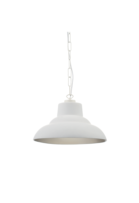 NETTO GLASS WHITE MAT OUTSIDE- SILVER INSIDE Φ40ΧΗ20,5CM FOR E27 VANCOUVER