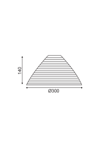 NETTO GLASS WHITE MAT OUTSIDE- SILVER INSIDE Φ30ΧΗ14CM FOR E27 TOKYO
