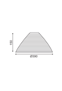 NETTO GLASS WHITE MAT OUTSIDE- SILVER INSIDE Φ39ΧΗ15CM FOR E27 TOKYO