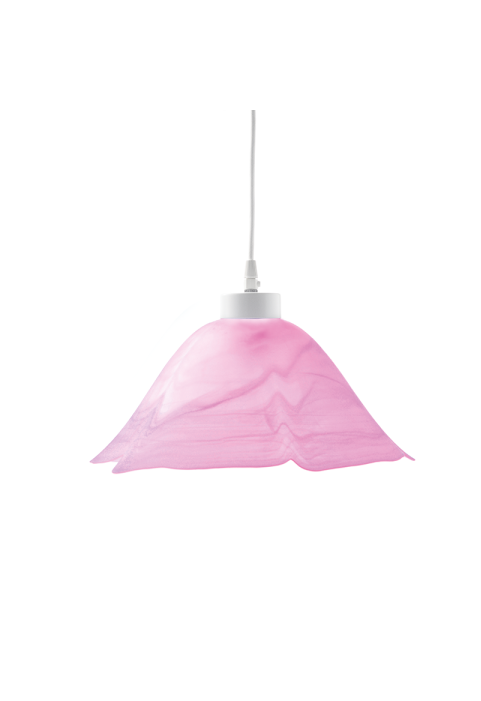 NETTO GLASS NO379 D33 W. ALABASTER PINK SATIN MELROSE