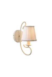 АПЛИКА  1XE14 ПАТИНА -БЯЛ АБАЗУР 22,9ΧΗ31,3cm DIJON