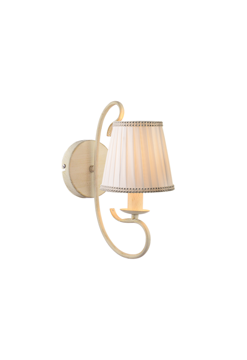 АПЛИКА  1XE14 ПАТИНА -БЯЛ АБАЗУР 22,9ΧΗ31,3cm DIJON
