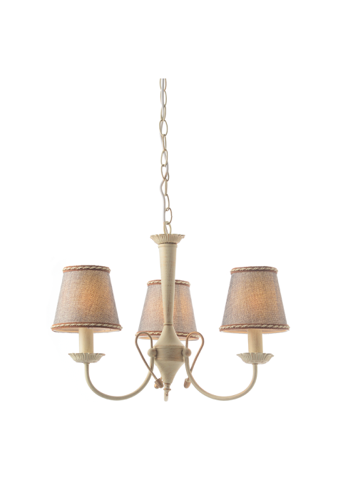 ПОЛИЛЕЙ 3XE14 ПАТИНА - СИВ АБАЗУР Φ54cm AVIGNON