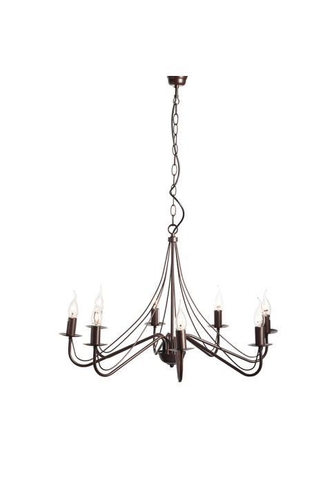 ПОЛИЛЕЙ ACA LIGHTING / METAL BROWN 8ΧΕ14 PALMYRA