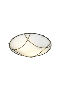 ПЛАФОНИЕРА МЕТАЛПА ЧЕРНА -ЗЛАТНА Φ40CM 3XE27 MINOS