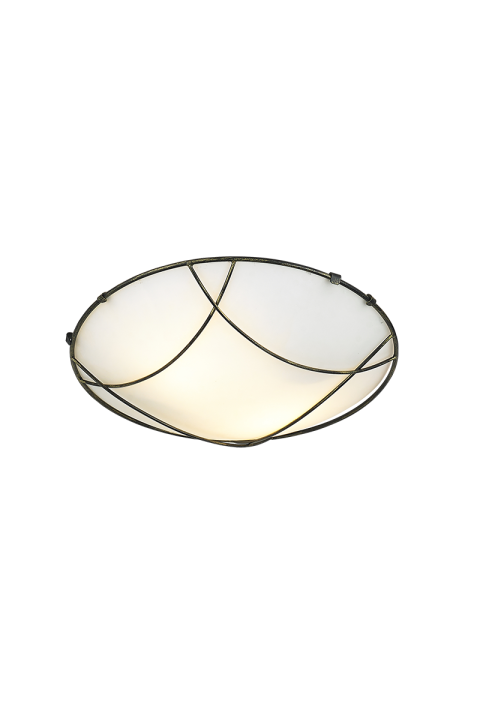 ПЛАФОНИЕРА МЕТАЛПА ЧЕРНА -ЗЛАТНА Φ40CM 3XE27 MINOS
