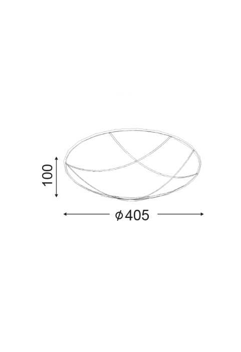 ПЛАФОНИЕРА МЕТАЛПА ЧЕРНА -ЗЛАТНА Φ40CM 3XE27 MINOS