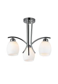 ПОЛИЛЕЙ СТЪКЛО  Φ44CM 3XE27 AMSTEL