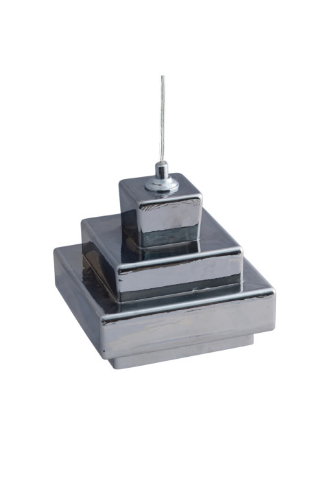ПЕНДЕЛ СЪС СТЪКЛО СИВО Φ17CM 1ΧG9