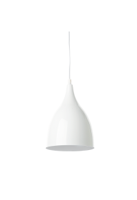 МЕТАЛЕН ПЕНДЕЛ 1ΧΕ27 БЯЛ Φ17χΗ23cm ROXANNE