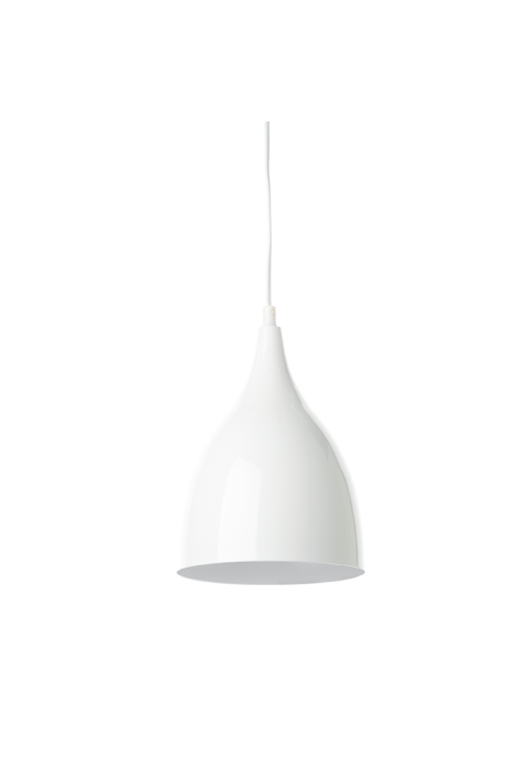 МЕТАЛЕН ПЕНДЕЛ 1ΧΕ27 БЯЛ Φ17χΗ23cm ROXANNE