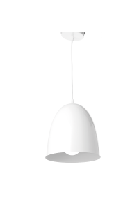 МЕТАЛЕН ПЕНДЕЛ 1XE27 БЯЛ Φ22χΗ23cm OTHELLO