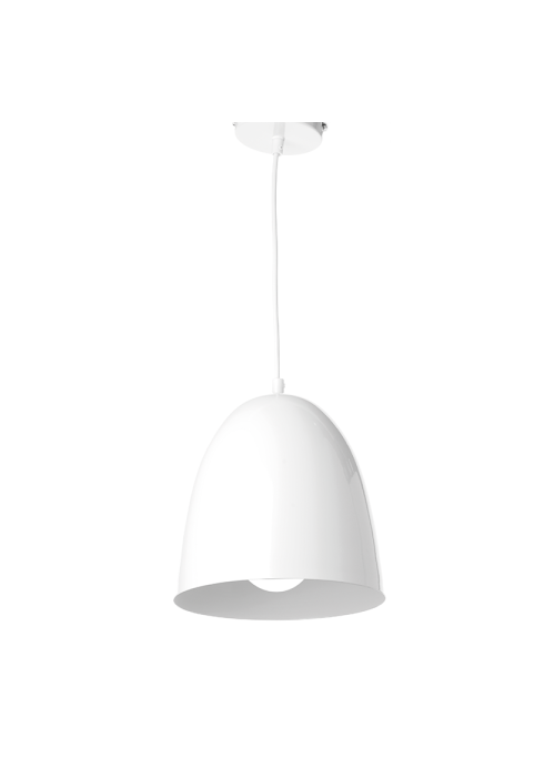 МЕТАЛЕН ПЕНДЕЛ 1XE27 БЯЛ Φ22χΗ23cm OTHELLO