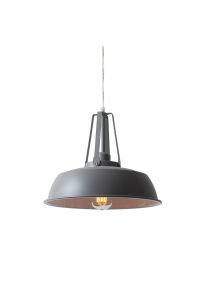 МЕТАЛЕН ПЕНДЕЛ 1ΧΕ27 СИВА Φ35χΗ28cm ORLEANS