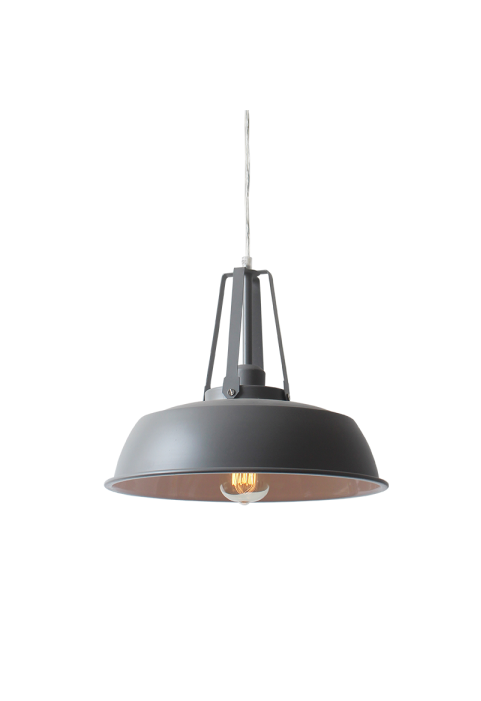 МЕТАЛЕН ПЕНДЕЛ 1ΧΕ27 СИВА Φ35χΗ28cm ORLEANS