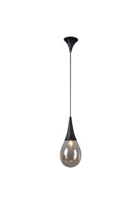 ПЕНДЕЛ ACA LIGHTING / 1XE14 BLACK AMBER GLASS Φ16cm ATENA
