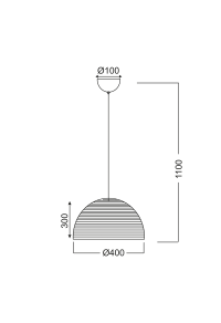 ПЕНДЕЛ 1Χ100W С РЕШЕТКА Ε27 ZINC