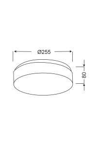 ПЛАФОН БЯЛО СТЪКЛО 1x40W Φ25 PARFAIT