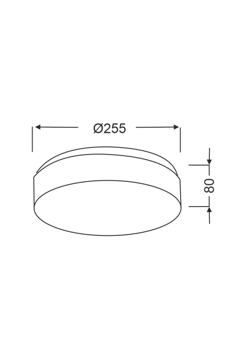 ПЛАФОН БЯЛО СТЪКЛО 1x40W Φ25 PARFAIT