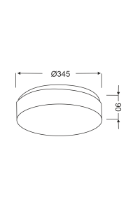 ПЛАФОН БЯЛО СТЪКЛО 2x40W Φ34 PARFAIT