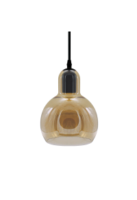 ПЕНДЕЛ КЕХЛИБАР СТЪКЛО Φ17cm 1χ40W E27 BLOOM