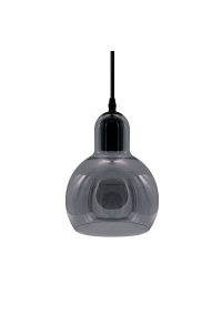 ПЕНДЕЛ СЪС СИВО СТЪКЛО  Φ17cm 1χ40W E27 BLOOM