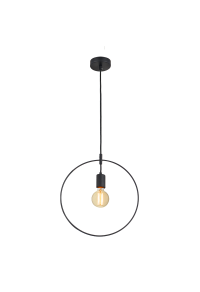 ПЕНДЕЛ МЕТАЛЕН 1ΧΕ27 ЧЕРЕН КРЪГ  Φ35cm TWIGGY