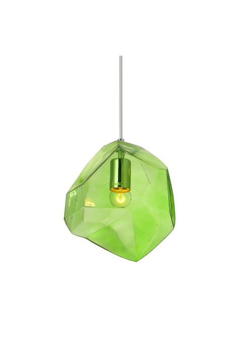 ПЕНДЕЛ 1ΧΕ27 С ЗЕЛЕНО СТЪКЛО Φ25cm