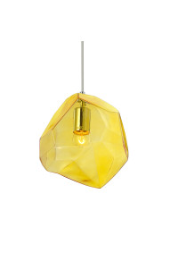 ПЕНДЕЛ 1ΧΕ27 С ЖЪЛТО СТЪКЛО Φ25cm
