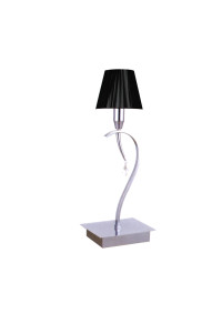 НАСТОЛНА ЛАМПА ШАПКА ЧЕРНА 18Χ15cm 40W E14