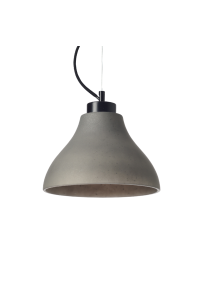PHASING OUT GLASS CHARCOAL F22XH16CM E27 BERGAMO