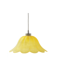 NETTO GLASS NO309 D30 W.ALABASTER YELLOW SATIN MANDALAY