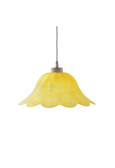 NETTO GLASS NO309 D30 W.ALABASTER YELLOW SATIN MANDALAY