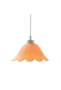 NETTO GLASS NO 309 D30 W.ALABASTER ORANGE SATIN MANDALAY