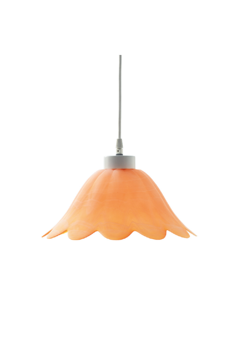 NETTO GLASS NO 309 D30 W.ALABASTER ORANGE SATIN MANDALAY
