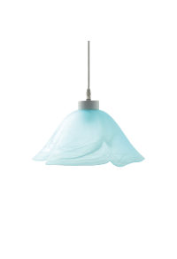 NETTO GLASS NO 379 D35 W.ALABASTER BLUE SATIN MELROSE