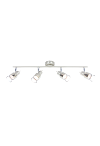 АПЛИК ACA LIGHTING / 4 Χ GU10 NICKEL CLEAR GLASS PLATINUM