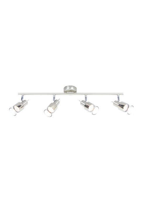 АПЛИК ACA LIGHTING / 4 Χ GU10 NICKEL CLEAR GLASS PLATINUM