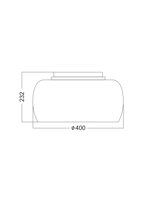 NETTO CEILING CRYSTAL - GLASS Φ40CM 6ΧG9 YVONNE